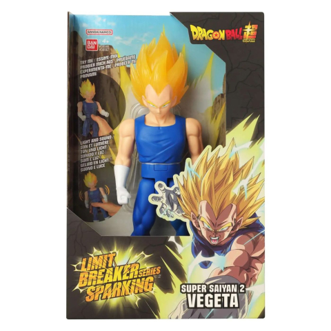 Jucării și jocuri - BANDAI FIGURINA DRAGON BALL LIMIT BREAKER SPARKING SUPER SAIYAN 2 VEGETA CU SUNETE SI LUMINI 30CM