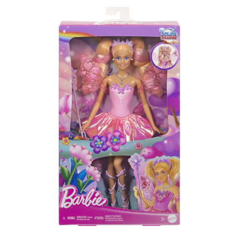Păpuși și accesorii - BARBIE COLOR CHANGE ZANA MAGICA CU PAR BLOND