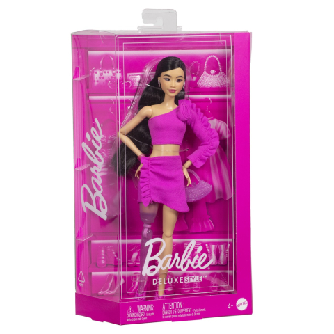 Păpuși și accesorii - BARBIE DELUXE STYLE PAPUSA BARBIE BRUNETA CU PICIOR PROTETIC