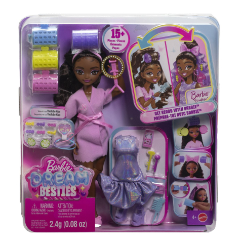 Păpuși și accesorii - BARBIE DREAM BESTIES SET PAPUSA BARBIE BROOKLYN PREGATESTE-TE CU BARBIE