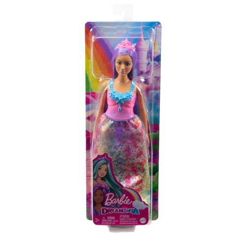 Păpuși și accesorii - BARBIE DREAMTOPIA PAPUSA PRINTESA CU PAR MOV