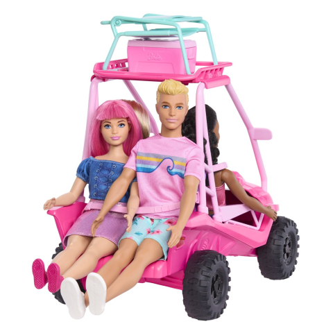 BARBIE MYSTERIES DETECTIVI PE PLAJA MASINUTA BUGGY SI ACCESORII [7]