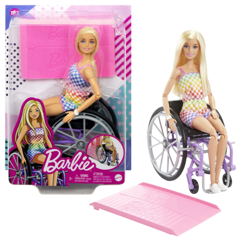 BARBIE PAPUSA BARBIE BLONDA IN SCAUN CU ROTILE [4]