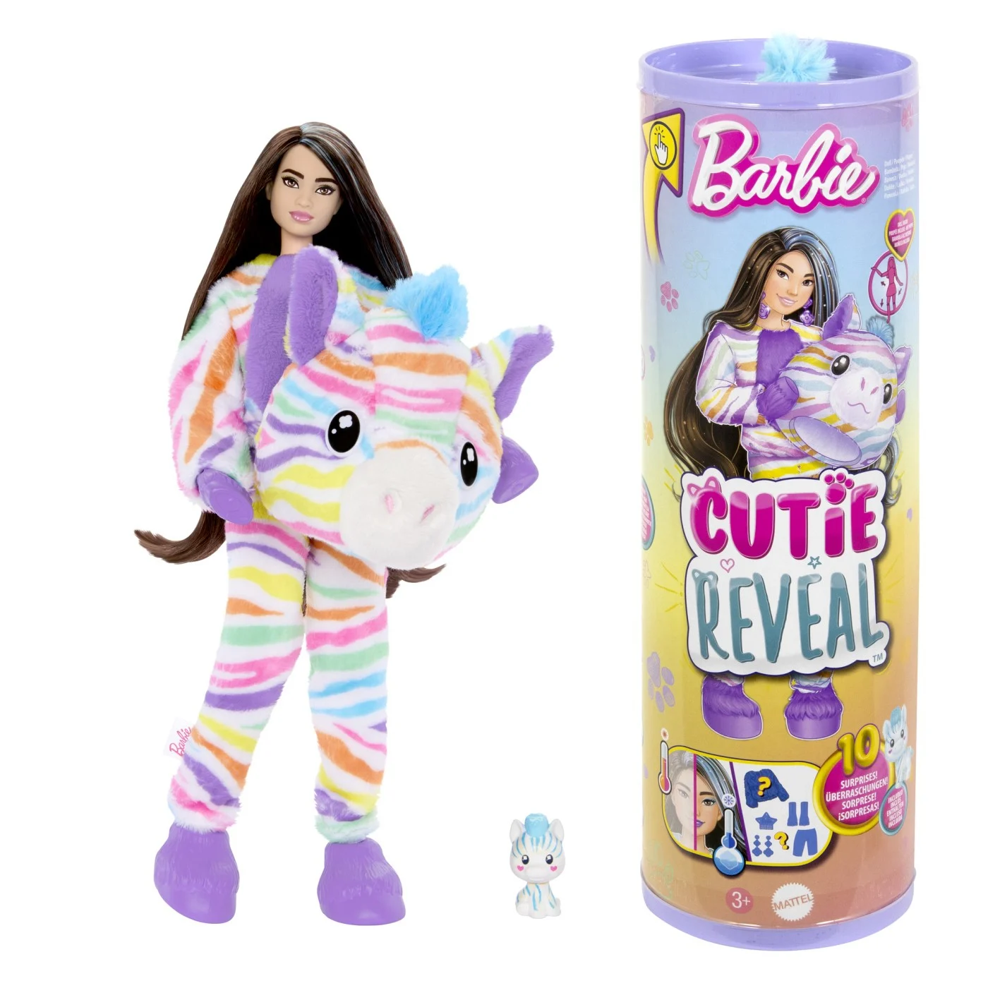 Păpuși și accesorii - Barbie Papusa Barbie Cutie Reveal Zebra