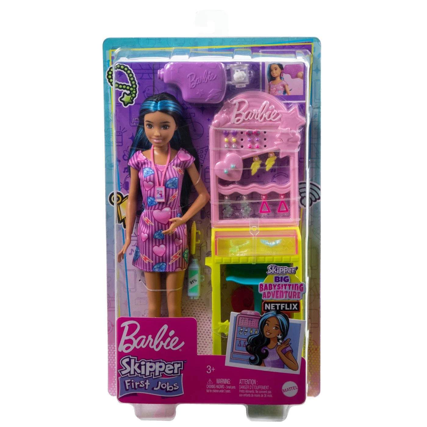 Păpusi - Barbie Papusa Barbie Skipper First Jobs Ear Piercer