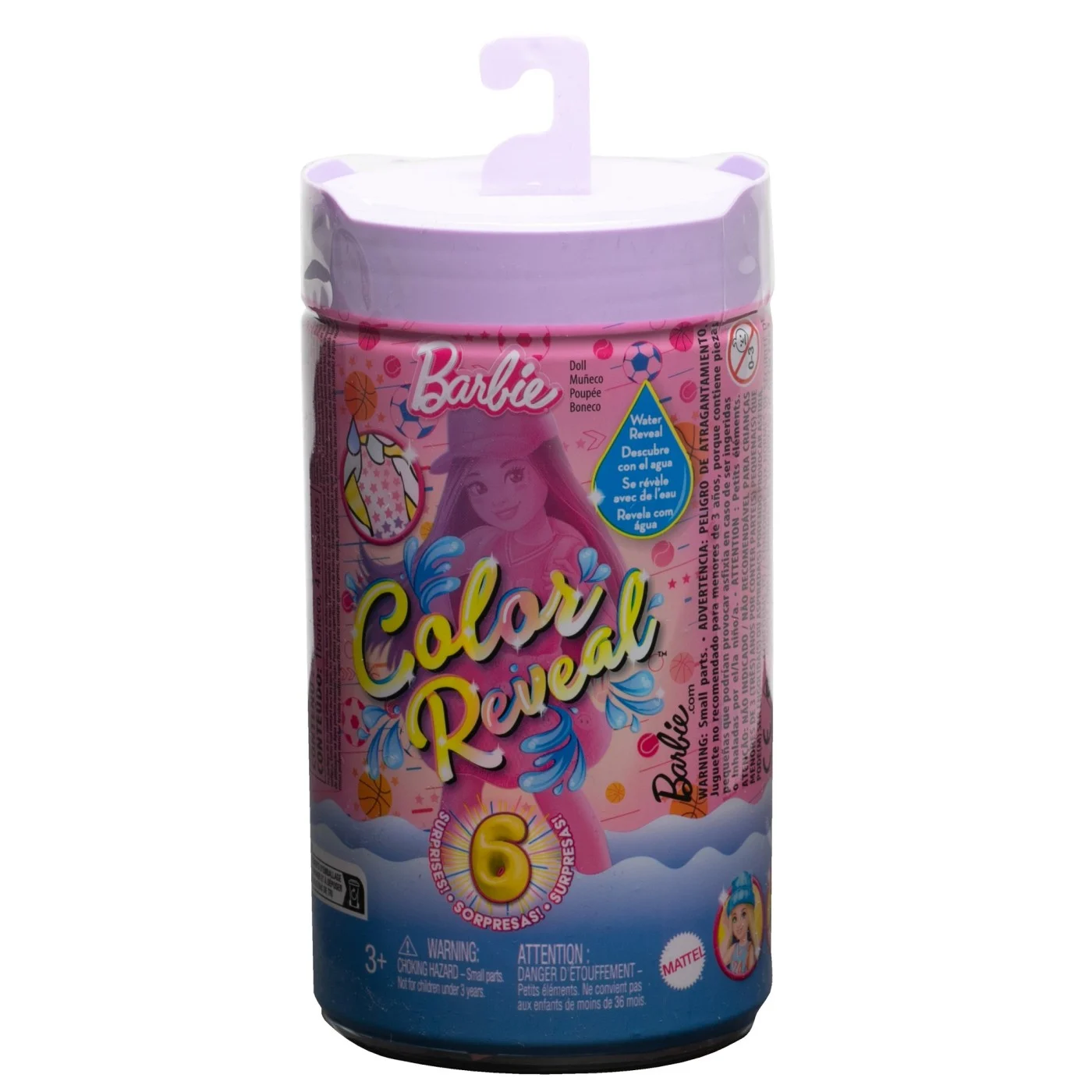 Păpusi - Barbie Papusa Chelsea Color Reveal Seria Sporty