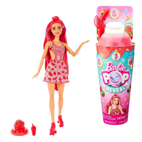 Păpuși și accesorii - Papusa Barbie Pop Reveal Watermelon 3 ani+