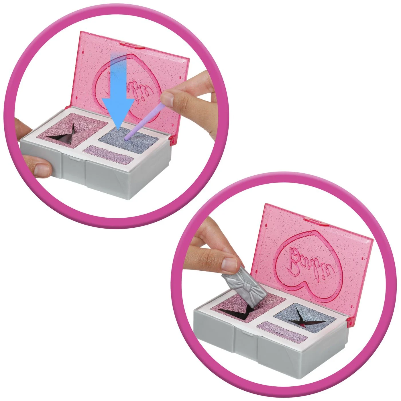 Barbie Set Party Unboxed Reveal Papusa Barbie Mov cu 10 Accesorii Surpriza [4]