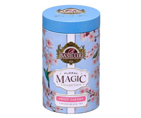 Noutăți Librăria Compas - Ceai Basilur Sweet Sakura Floral Magic Collection albastru 75g