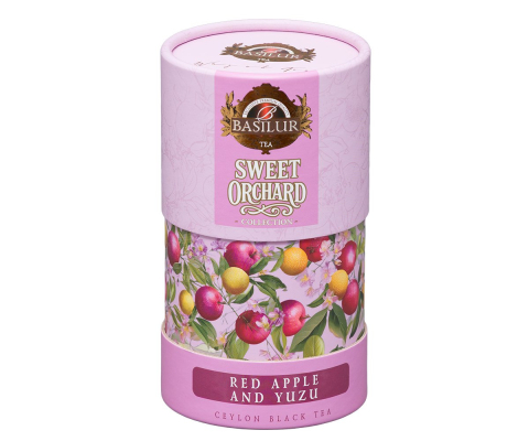 Noutăți Librăria Compas - Ceai Basilur Sweet Orchard Red Apple and Yuzu roz 75g