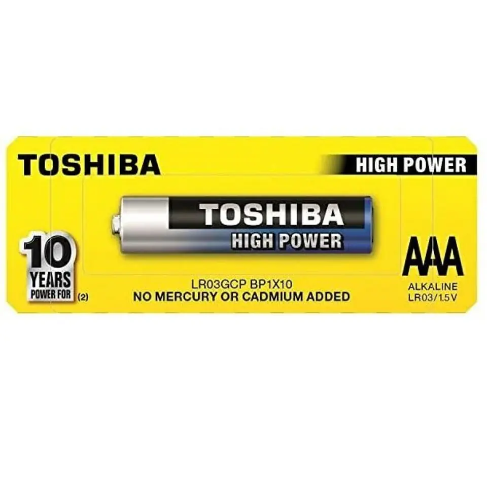 Baterie alcalina Toshiba High Power AAA LR03 [1]
