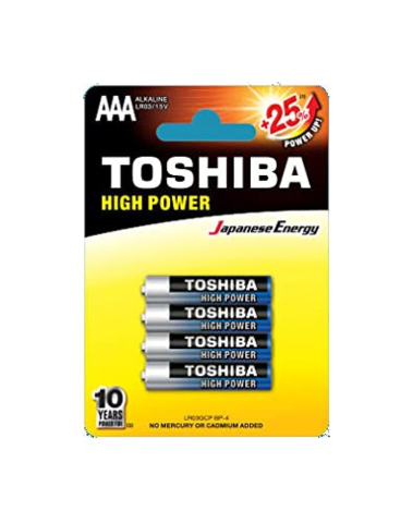 Energie și alimentare - Baterii Toshiba R3 alkaline high power 4/set
