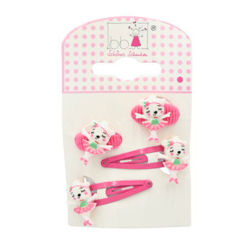 Accesorii pentru păr - Agrafe de par si elastic 4/set balerina bb Klostermann