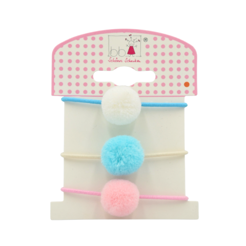 Accesorii personale și beauty - Elastic par pom-pom 3/set bb Klostermann