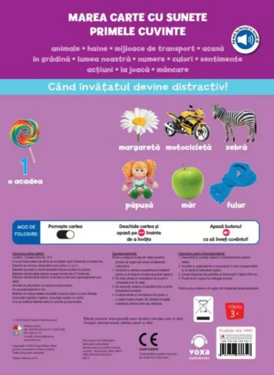 Marea carte cu sunete. Primele cuvinte. Bebe invata [1]