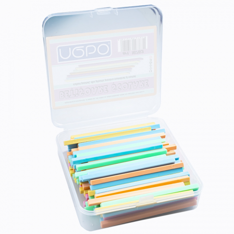 Betisoare scolare din plastic 100/set culori pastel Nebo [3]