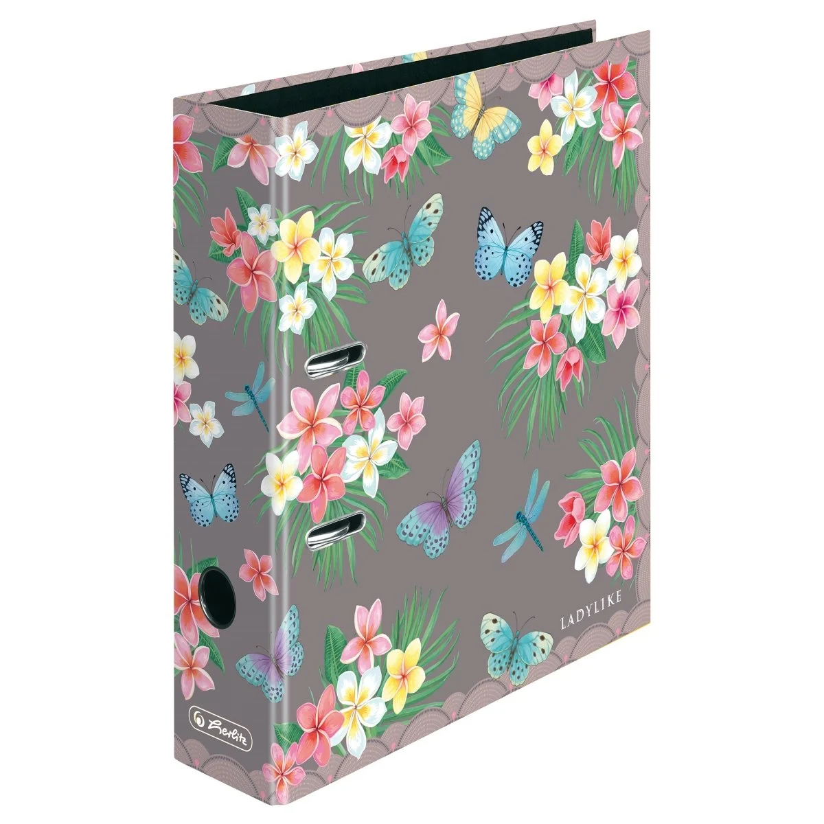 Bibliorafturi - Biblioraft maX.file A4 8 cm motiv Ladylike Butterflies Herlitz