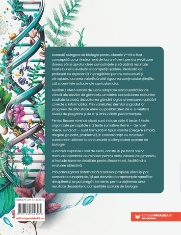 Biologie. Teste de performanta pentru olimpiade si concursuri scolare de gimnaziu Clasele V-VIII - Maria Roxana Moga. Sanda Bufnila. Simona Vasilescu. Monica Viorica Popa [1]