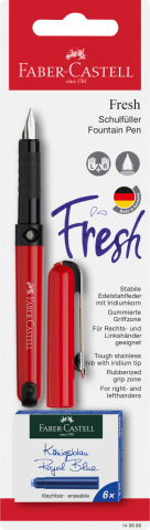 Blister stilou scolar Faber-Castell Vario + 6 cartuse diverse culori [1]