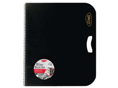 Artă și creativitate - Bloc A3 schite alb-negru 55 file Daco