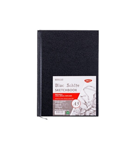 Artă și creativitate - Bloc de schite DACO A5 110 file 110 g/mp coperta tare
