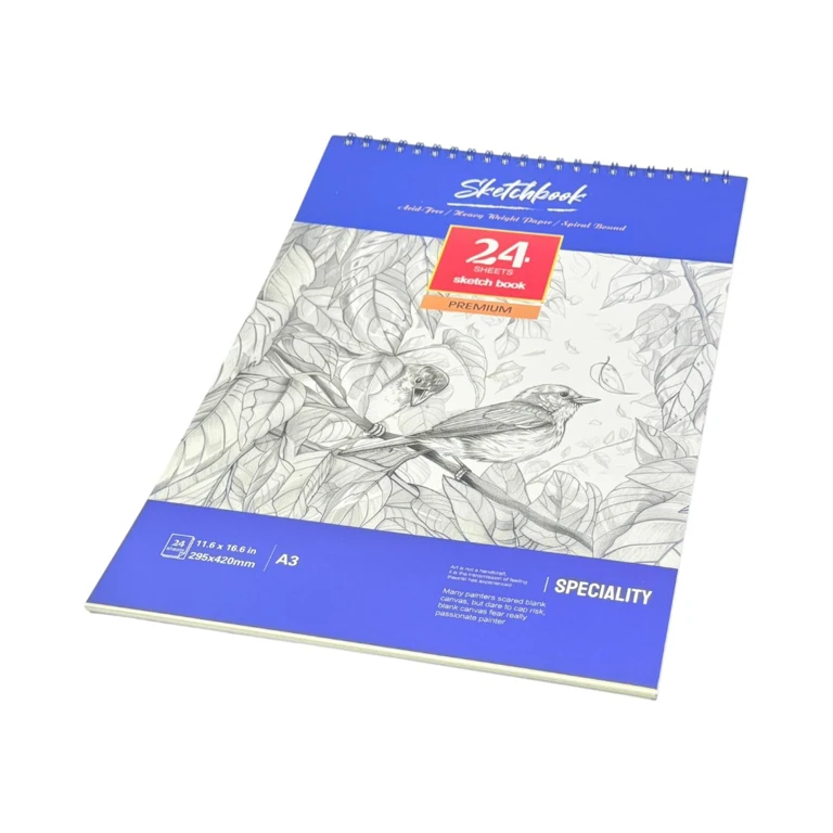 Blocuri și caiete desen artistic - Bloc de desen A3 schite 24 foi 42x29.7 cm  spirala metalica