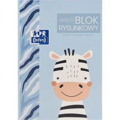 Caiete școlare și hârtie - Bloc desen Oxford Kids A3 20 file 120g/mp Zebra