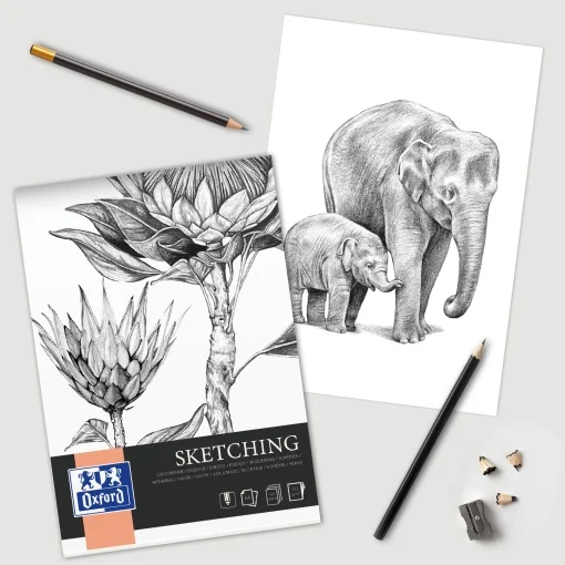 Bloc desen Oxford Sketching A4 50 file 120g/mp [1]