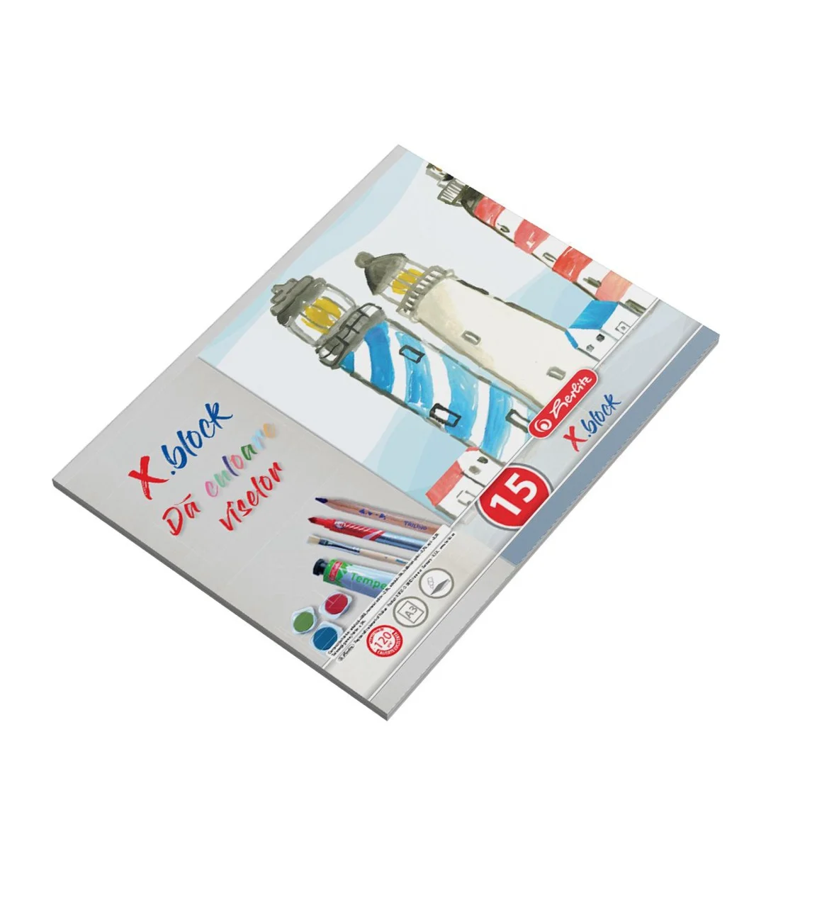 Blocuri de desen școlare - Bloc desen x.Block A3 15 file 120g/mp Herlitz