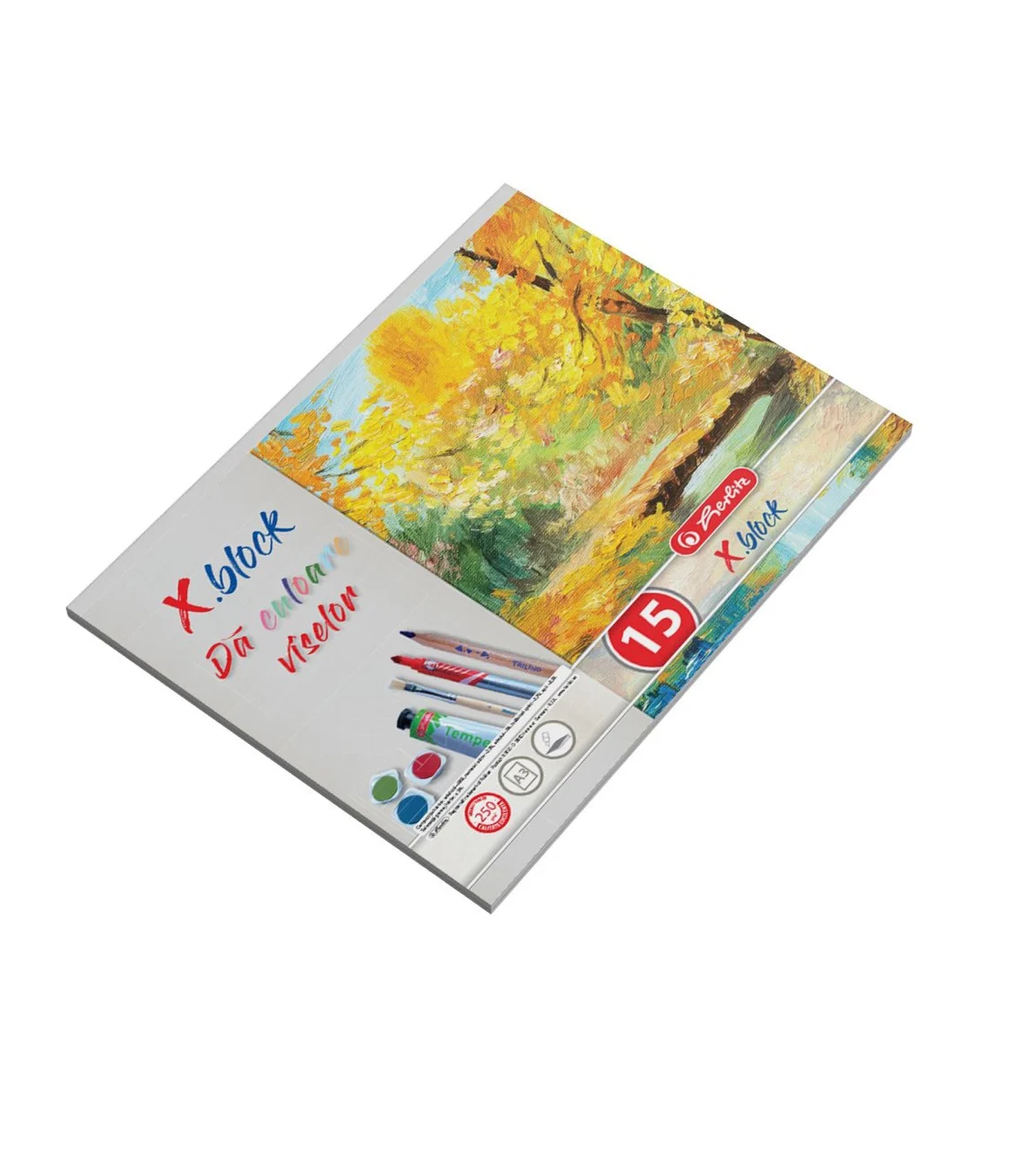 Blocuri de desen școlare - Bloc desen x.Block A3 15 file 250g/mp Herlitz
