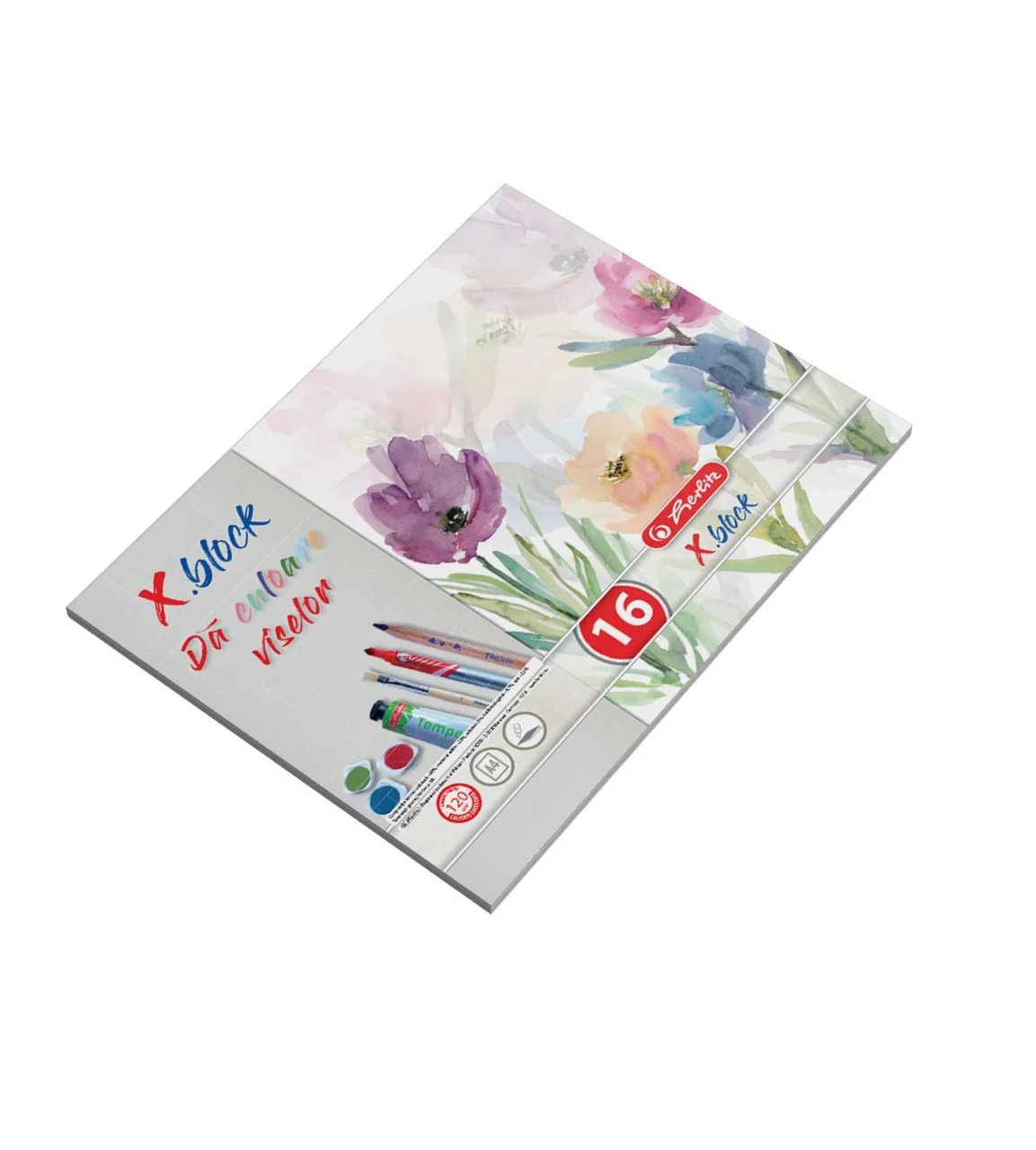 Blocuri de desen școlare - Bloc desen X.Block A4 16 file 120g/mp Herlitz