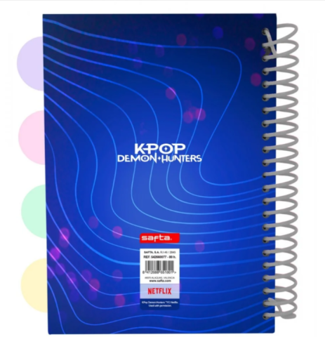 Bloc notes K-Pop Demon Hunters Stationery 80 file 14.8 x 21 cm [1]