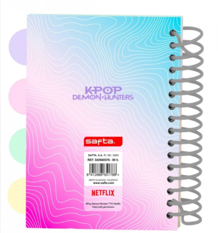 Bloc notes A6 K-Pop Demon Hunters stationery 80 pag 10.5 x 14.8 cm [1]