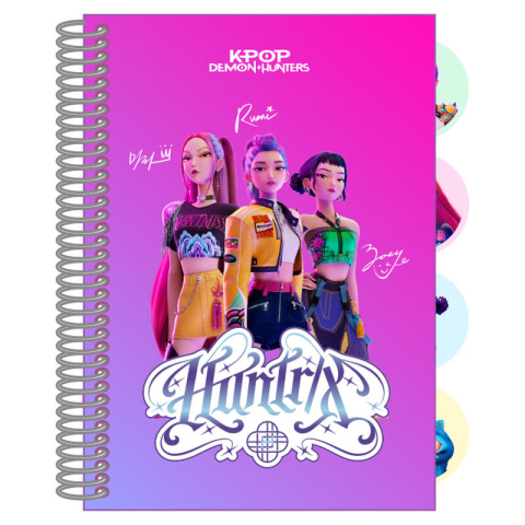 Notes și cuburi memo - Bloc notes A7 K-Pop Demon Hunters Stationery 80 file 7.4x10.5 cm
