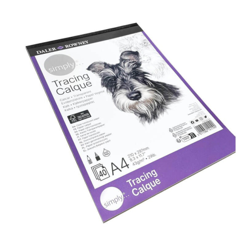 Bloc simply hartie calc A4 43gr 40 foi Simply Daler Rowney [1]