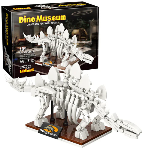 Blocuri de constructie fosile 199 piese Muzeul Dino Stegosaurus [0]