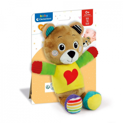 Jucării pentru bebeluși - Ursulet plus multicolor Bob the Bear Clementoni