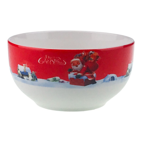 Noutăți Librăria Compas - Bol din ceramica 13x7 cm motive Craciun