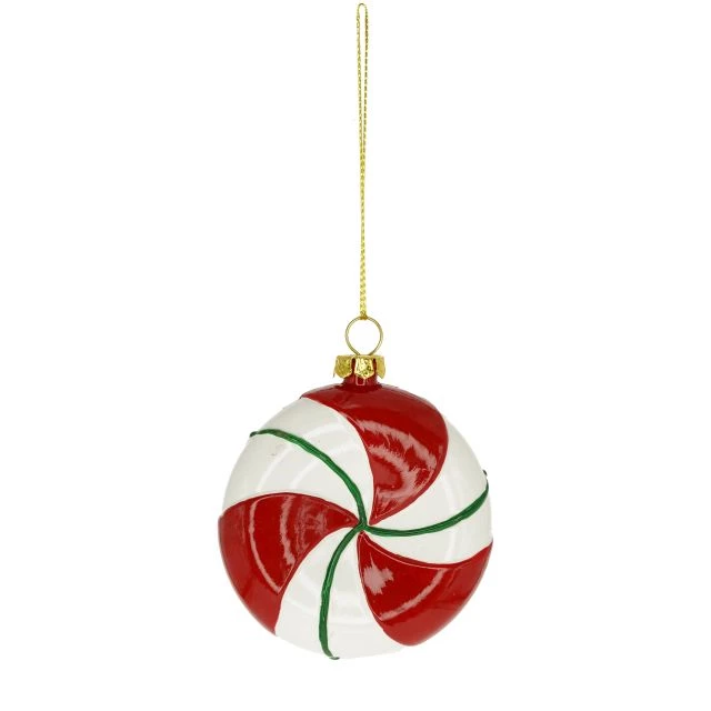 Decorațiuni și articole de Crăciun - Acadea cu agatatoare 8x2.4x9 cm plastic