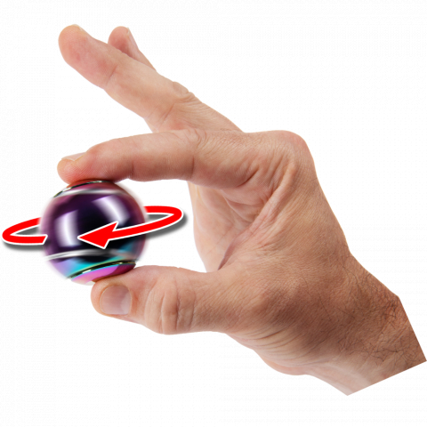 Bopster Spin Ball multicolor metalizat 4 cm [5]