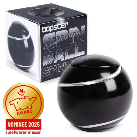 Jucării creative și senzoriale - Spinner Bopster Spin Ball negru 4 x 4 x 3.9 cm