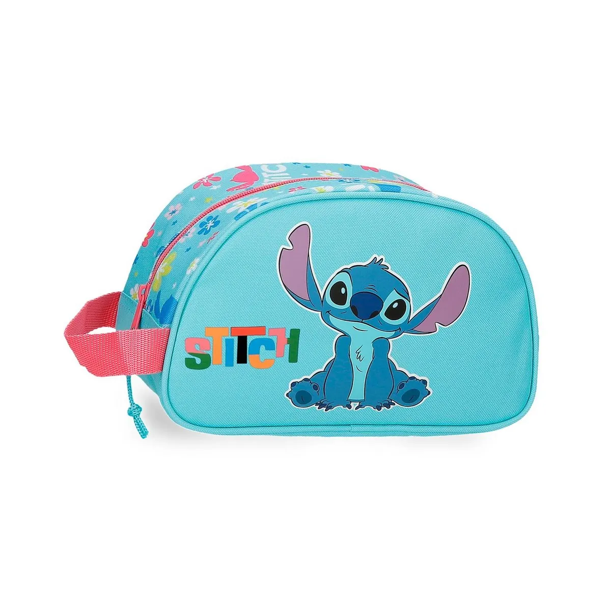 Rechizite școlare - Borseta mana fete Disney Aloha Stitch 1 compartiment adaptabila 24x14x10 cm