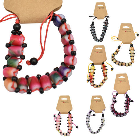 Brelocuri - Bratara margele colorate handmade
