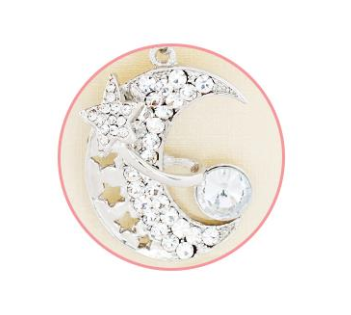 Breloc Luna cu pietre 16x5.5 cm [1]