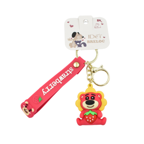 Breloc ursulet Strawberry 12cm [2]
