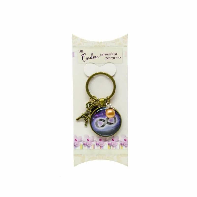 Brelocuri - Breloc charm Infinity 3.2 x 6.5 cm
