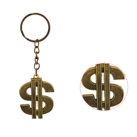 Casă și decorațiuni - Breloc metalic dolar 10 cm