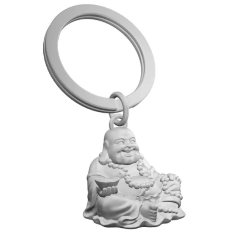 Casă și decorațiuni - Breloc Metalmorphose Buddha argintiu