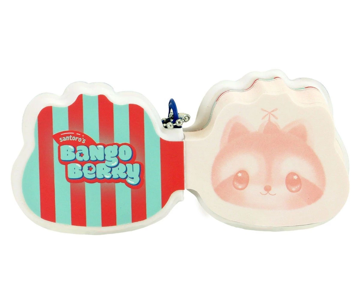 Caiet breloc pufos Remy Raccoon 160 pagini 6.3 x 7.8 x 2 cm [1]