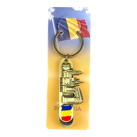 Breloc metalic cu desfacator sticle 2x10 cm Romania [8]